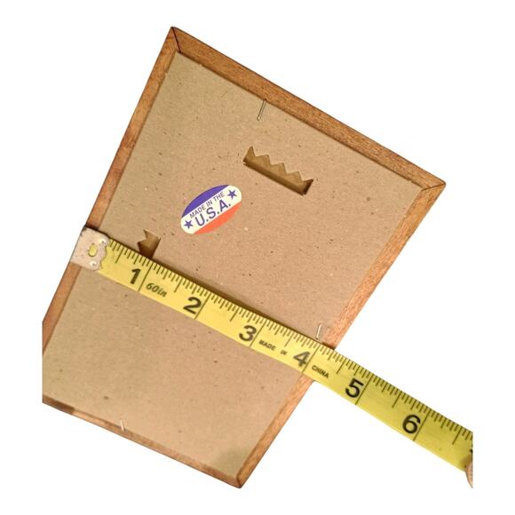 Home Interior Vintage 1970's Wooden Framed Set If 2 Mirrors New In Box USA Made - Picture 5 of 8